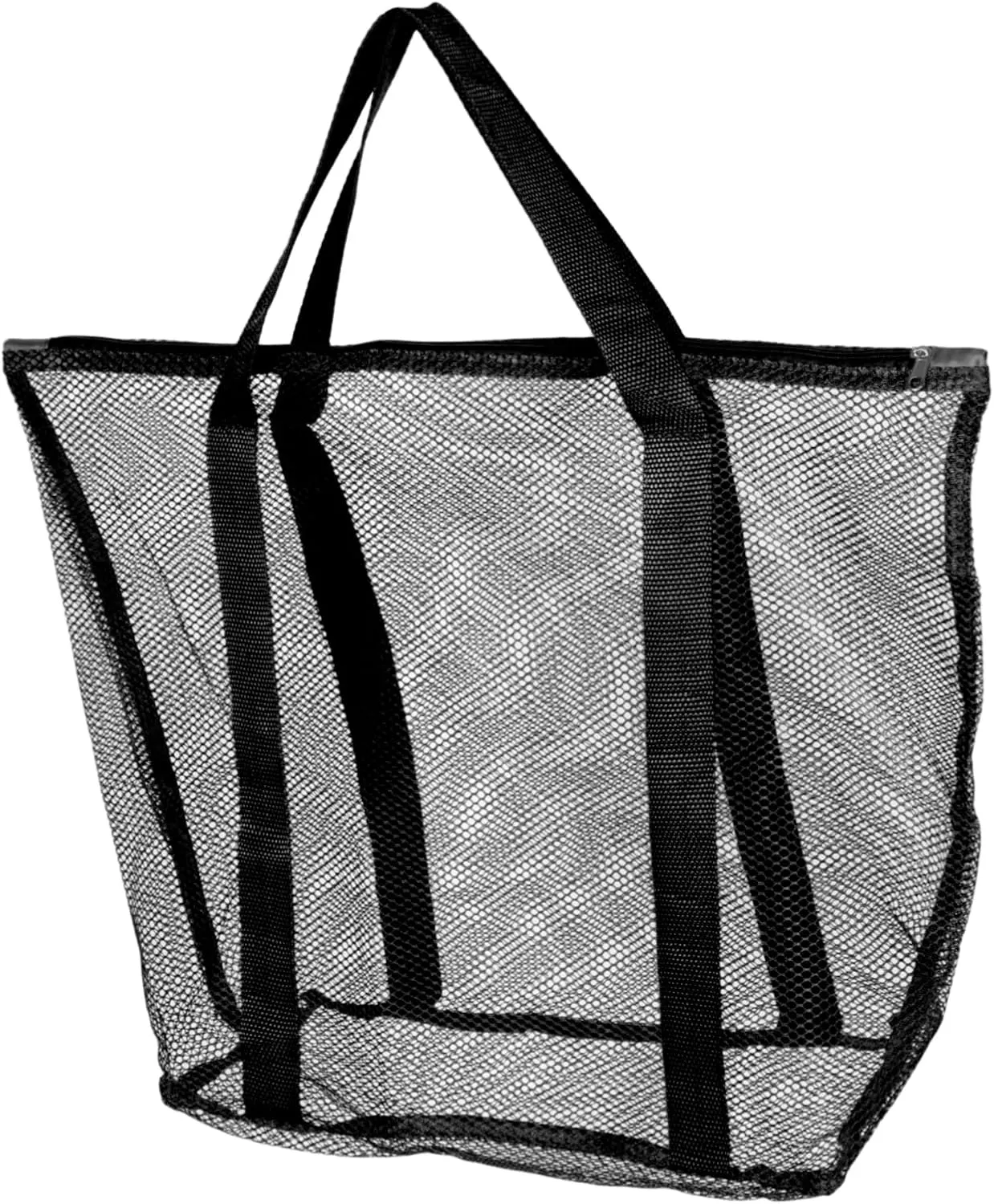 Transparent Mesh Beach Bag Large Capacity Tote for Women Multi Functional Shopping Travel Pouch for Vacation Essentials Durable Heavy Duty Design for Versatile Use