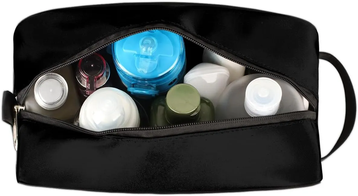 Travel Toiletry Bag for Boys Men, Waterproof Hanging Dopp Kit for Women, Shaving Bag with Large Capacity for Travel,Sports Shower (Fire Dragon)
