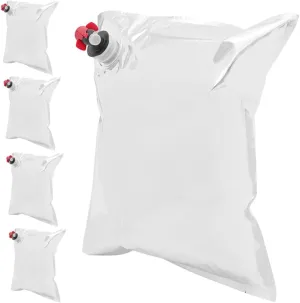 Travel Wine Bag Insulated Beverage Pouch Butterfly Valve Red Wine Bladder
