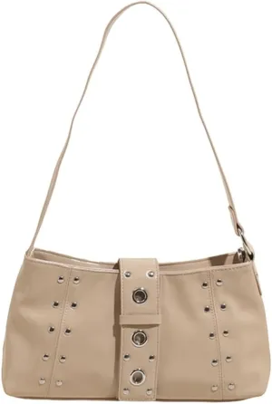Trendy Leather Shoulder Bags for Women Dumpling Small Hobo Bags Y2k Underarm Purse Ladies Clutch 2025