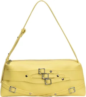 Trendy Shoulder Bag For Women Y2K Vegan Leather Handbag Womens Spring Versatile Satchel Purse Travel Work Bag 2025