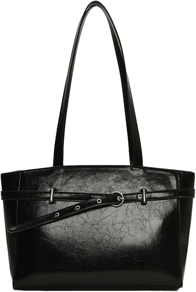 Trendy Shoulder Bag Work Purse For Women Vegan Leather Small Tote Handbag Womens Summer Versatile Satchel Purse Travel 2025