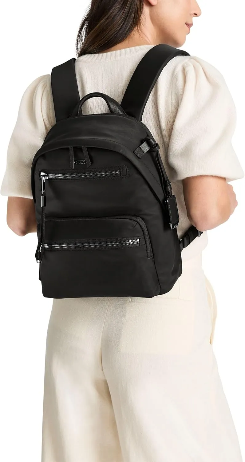 TUMI - Voyageur Denver Backpack - Fits up to a 12" Laptop - Premium Everyday Compact Bag - Black & Gunmetal