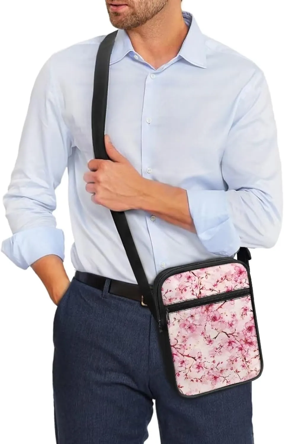 Unisex Travel Messenger Bags Small Crossbody Bag for Women Men Sling Purse for Phone Holder