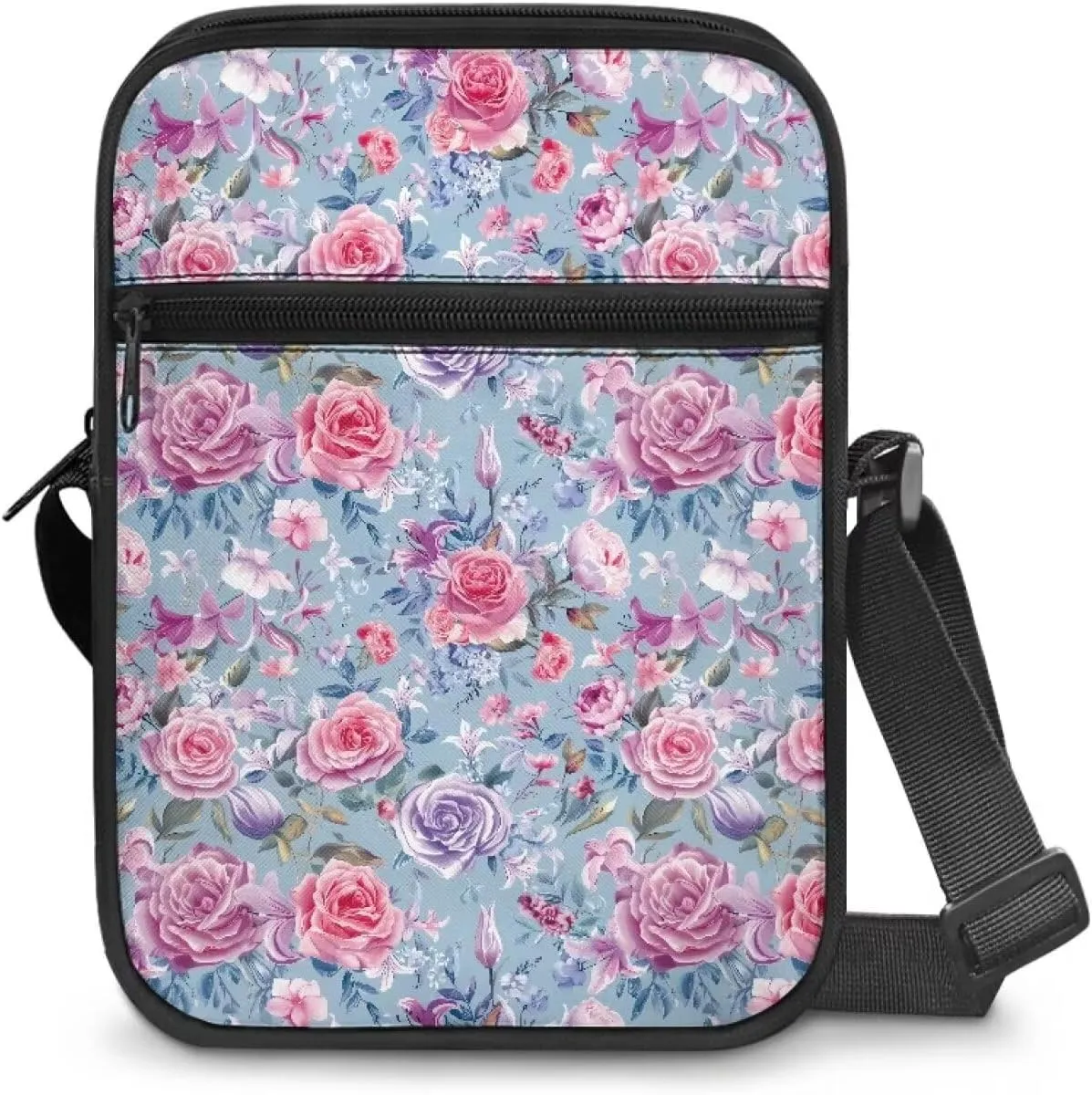Unisex Travel Messenger Bags Small Crossbody Bag for Women Men Sling Purse for Phone Holder