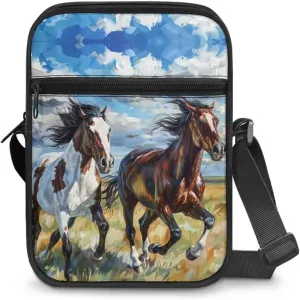 Unisex Travel Messenger Bags Small Crossbody Bag for Women Men Sling Purse for Phone Holder