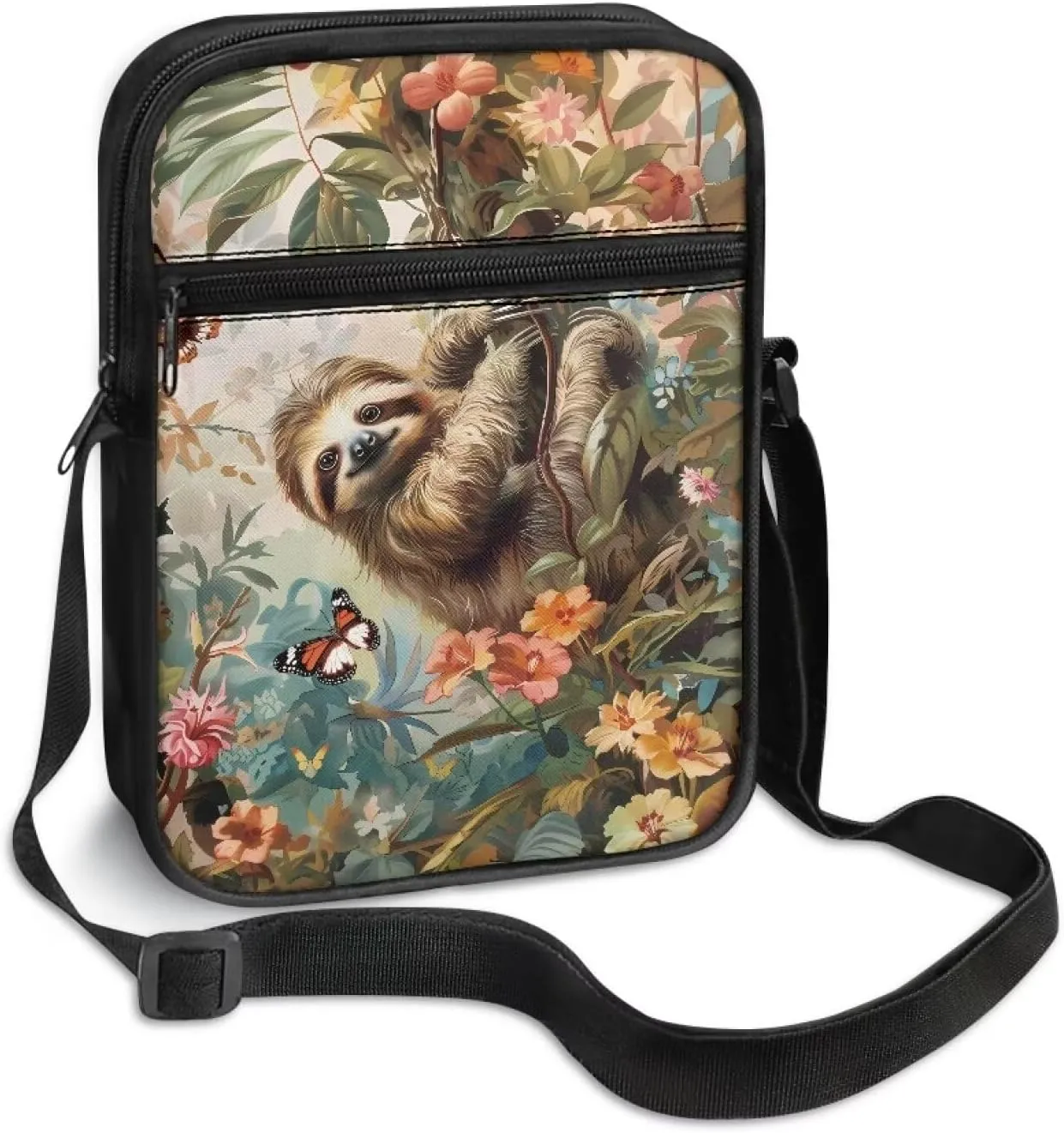 Unisex Travel Messenger Bags Small Crossbody Bag for Women Men Sling Purse for Phone Holder