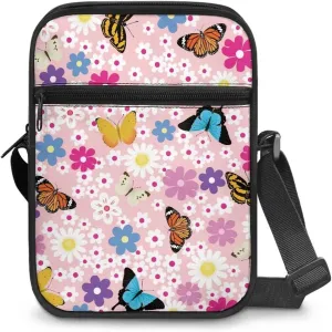 Unisex Travel Messenger Bags Small Crossbody Bag for Women Men Sling Purse for Phone Holder