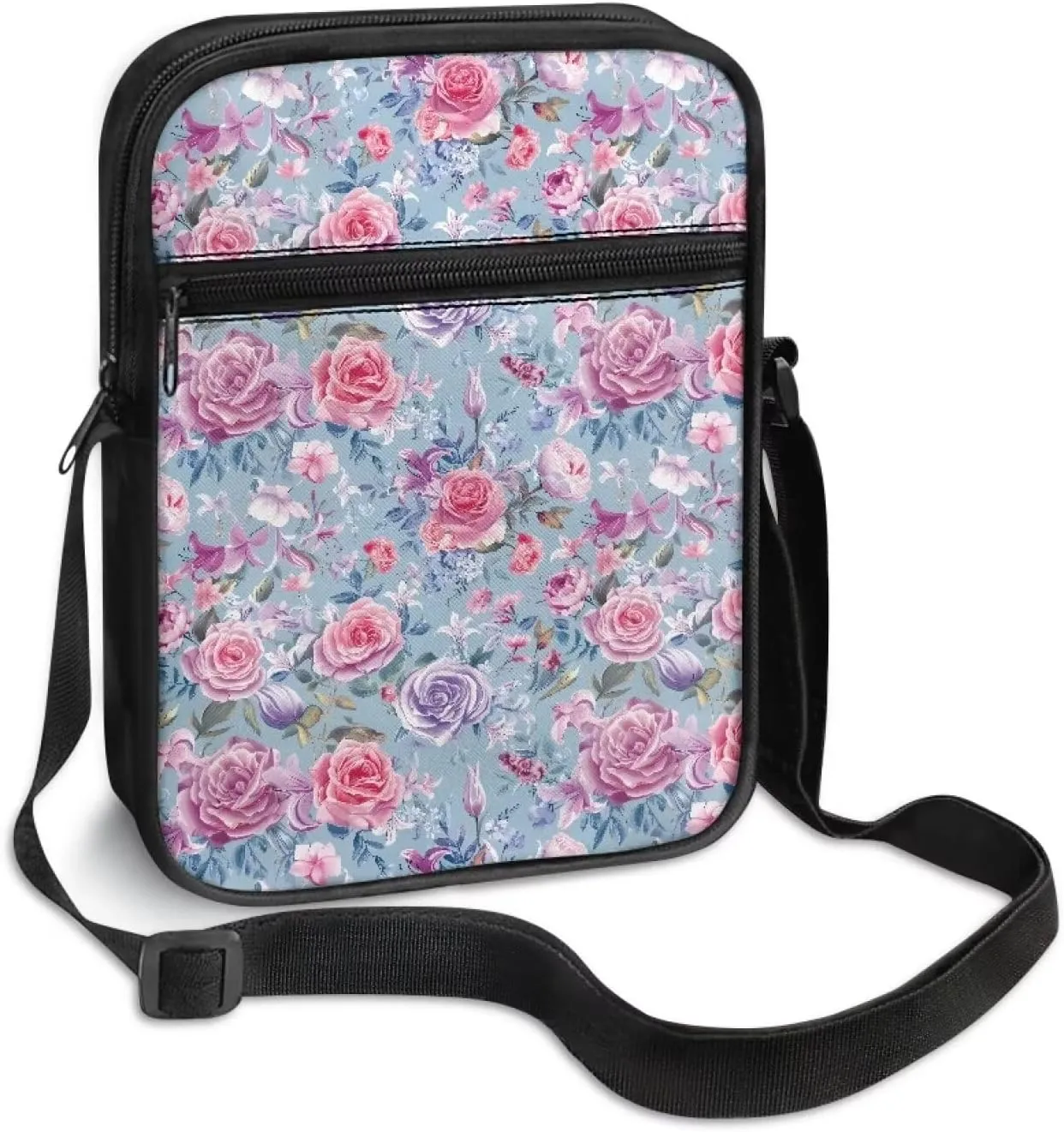 Unisex Travel Messenger Bags Small Crossbody Bag for Women Men Sling Purse for Phone Holder