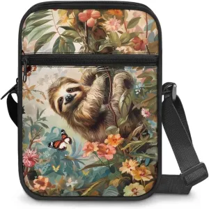 Unisex Travel Messenger Bags Small Crossbody Bag for Women Men Sling Purse for Phone Holder