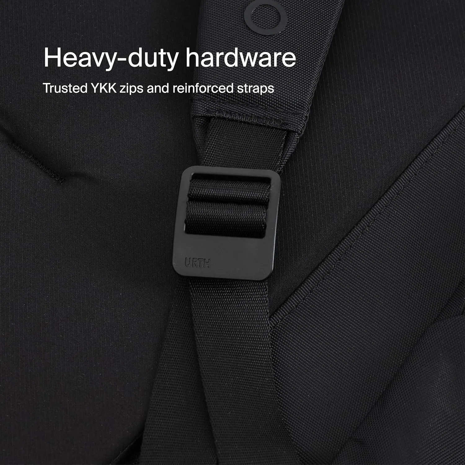 Urth Norite 24L Modular Camera & Laptop Travel Backpack  Water Resistant, Anti-Theft, Recycled Bag for DSLR, 13-16 Inch Laptop in Black