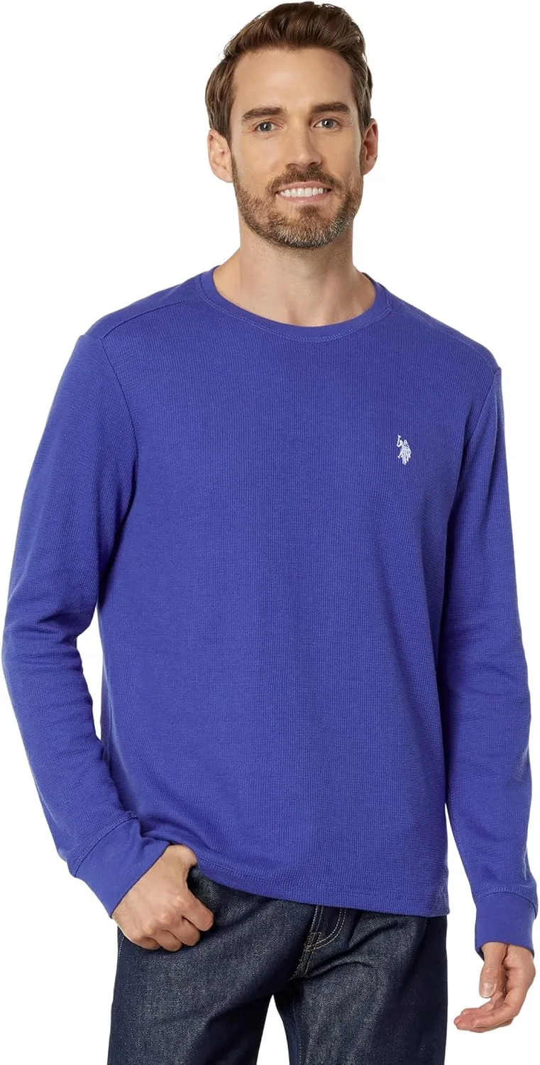 U.S. Polo Assn. Men's Long Sleeve Crew Neck Solid Thermal Shirt