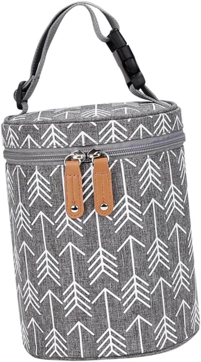 VICASKY Insulated Food Bottle Storage Bag Portable Travel Nursing Bottle Holder with Thermal Pouch for Daycare Convenient for Moms The Go