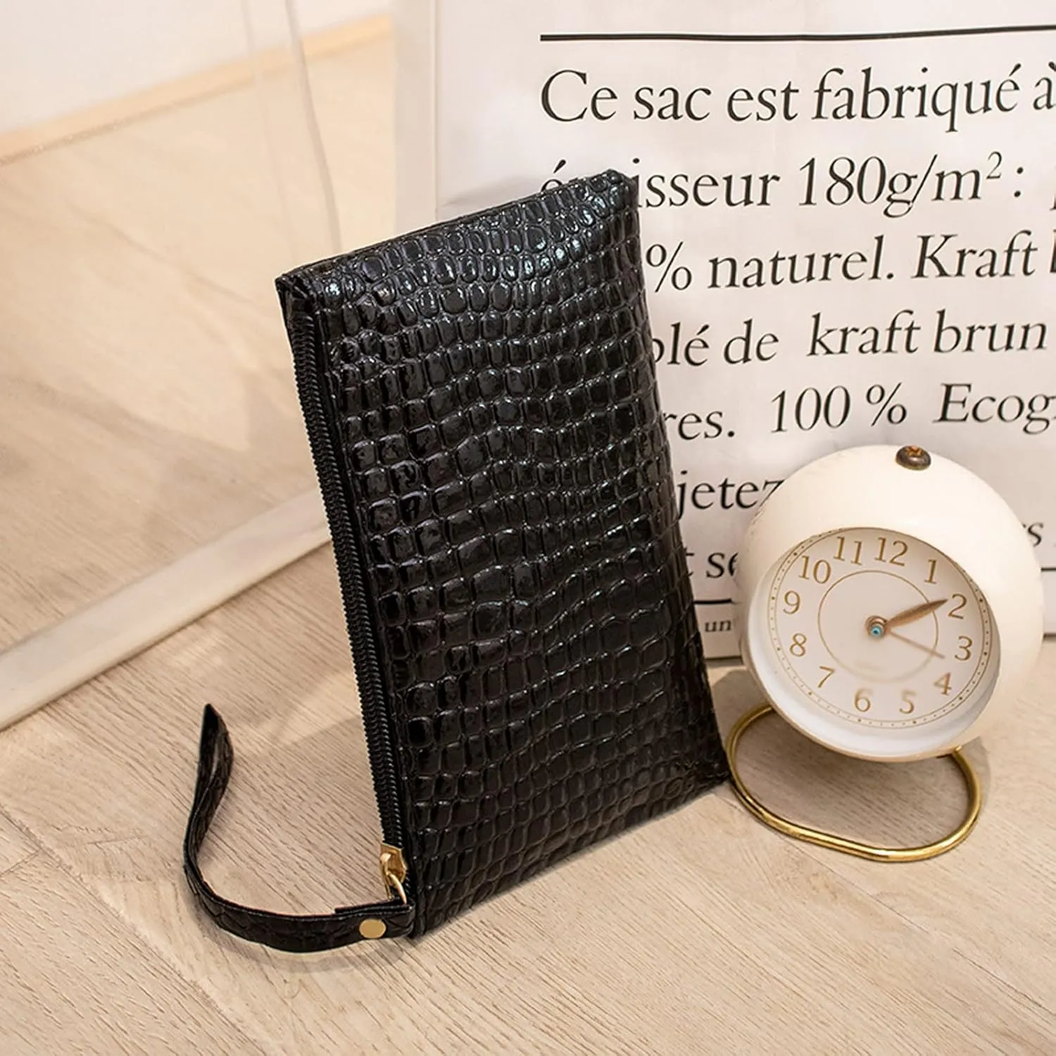 Wallet Women RFID Blocking Small Compact Bifold Luxury Leather Pocket Wallet Ladies Mini Purse with Id Window Vanilla