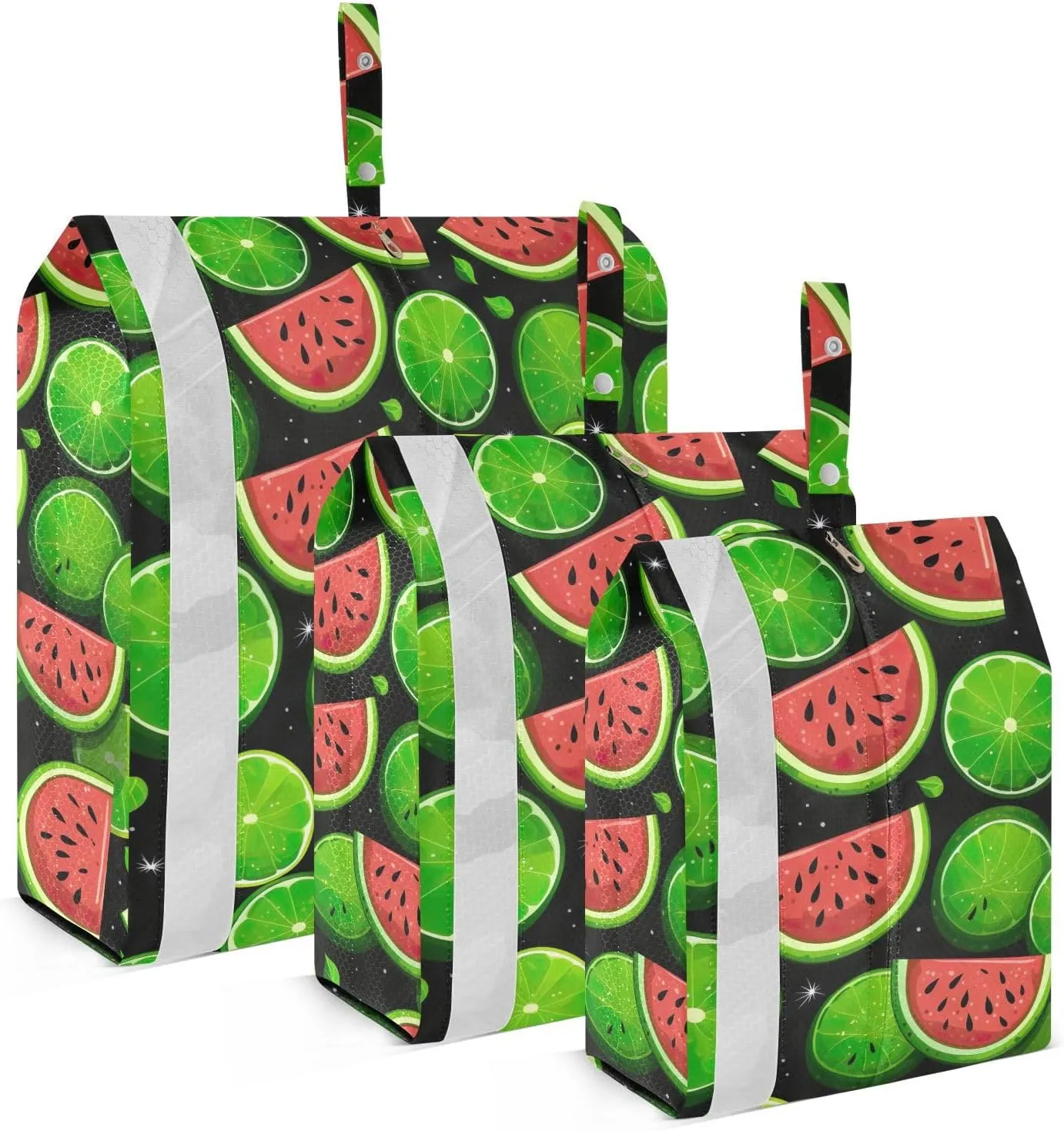 Watermelon Lemon Packing Cubes for Travel 3 Set Packing Bags Luggage Organizer Bags for Suitcases