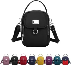 Waterproof Women Crossbody Bag, Lightweight Mini Crossbody Shoulder Phone Bag, Oxford Messenger Bags All-match Cellphone Bag
