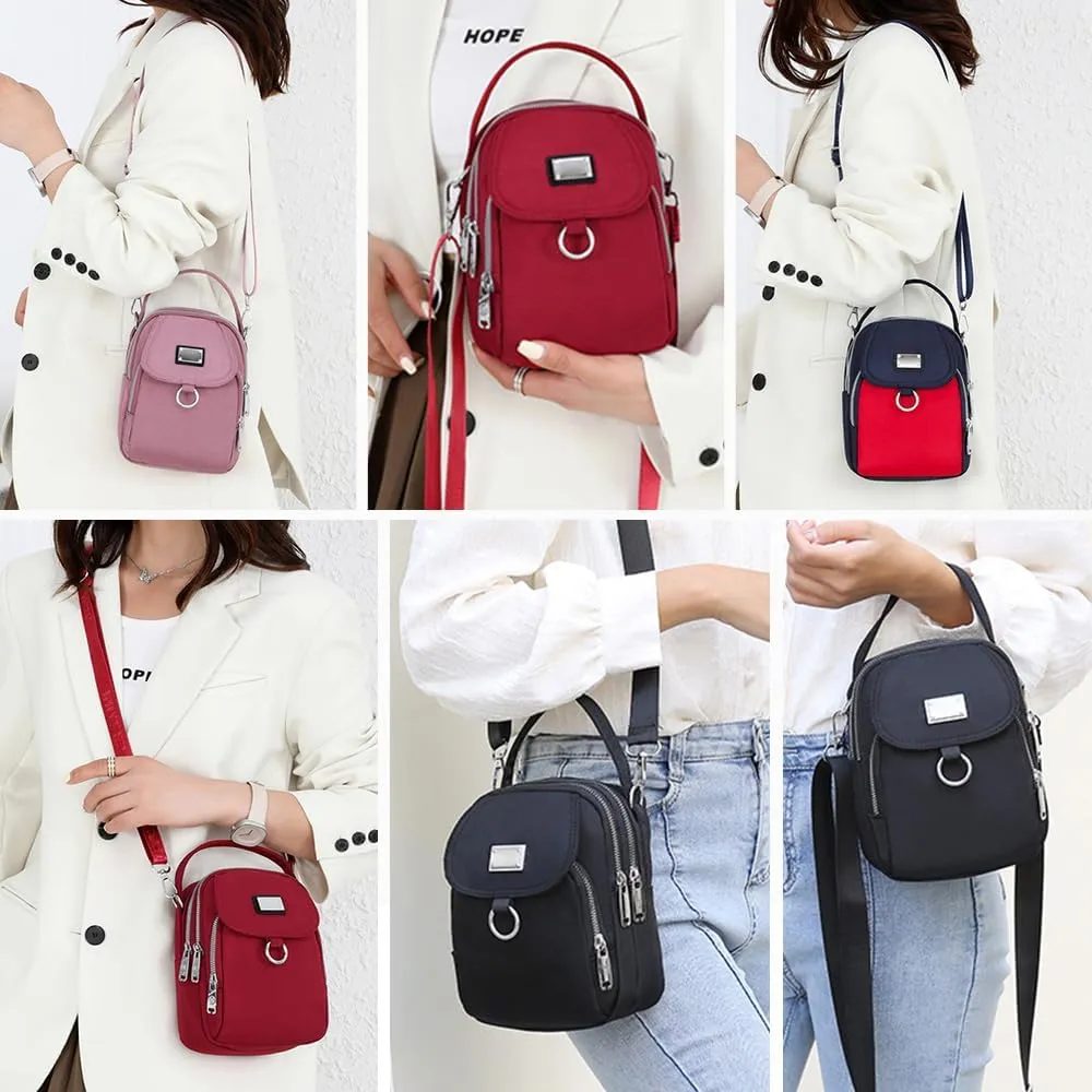 Waterproof Women Crossbody Bag, Lightweight Mini Crossbody Shoulder Phone Bag, Oxford Messenger Bags All-match Cellphone Bag