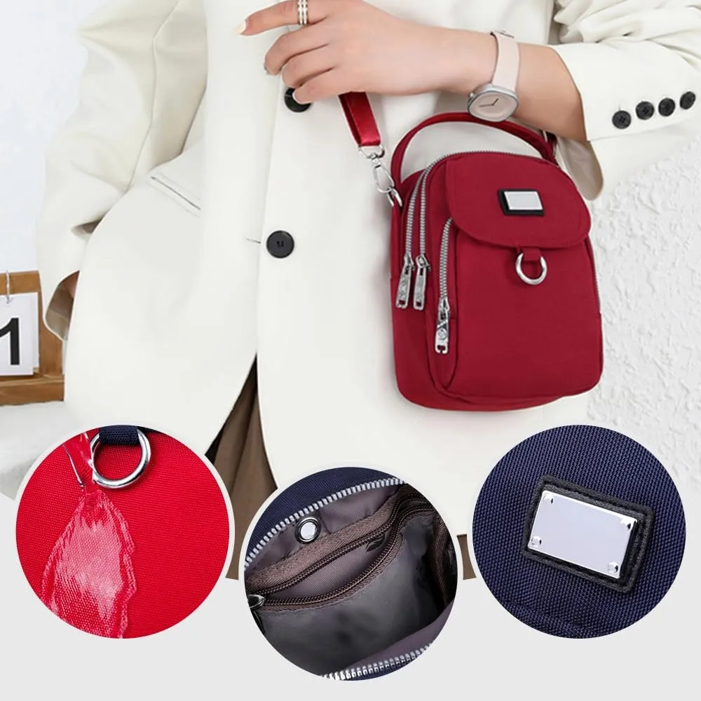 Waterproof Women Crossbody Bag, Lightweight Mini Crossbody Shoulder Phone Bag, Oxford Messenger Bags All-match Cellphone Bag