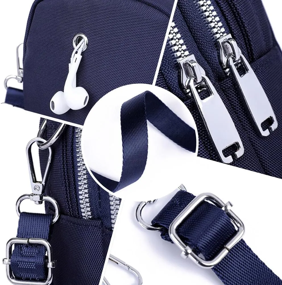 Waterproof Women Crossbody Bag, Lightweight Mini Crossbody Shoulder Phone Bag, Oxford Messenger Bags All-match Cellphone Bag