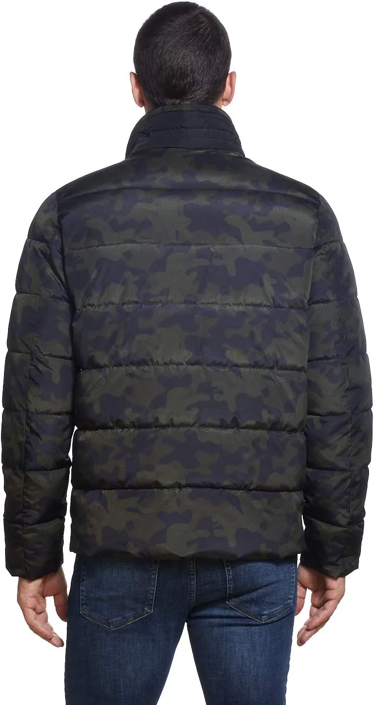 Weatherproof Hooded Puffer Jacket for Men - Water Resistant Bubble Coat for Men | Puffy Alternative Down Jacket