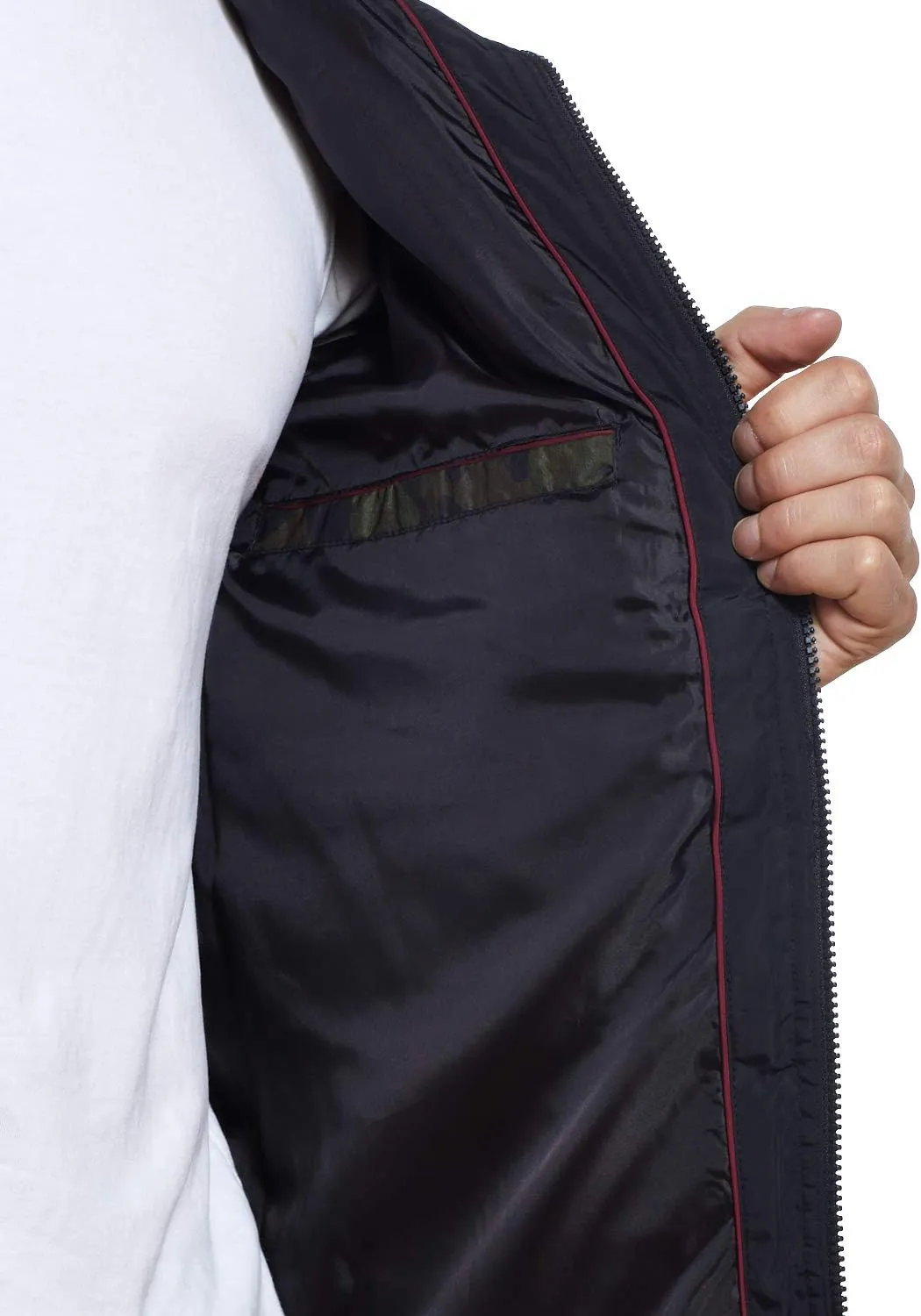 Weatherproof Hooded Puffer Jacket for Men - Water Resistant Bubble Coat for Men | Puffy Alternative Down Jacket