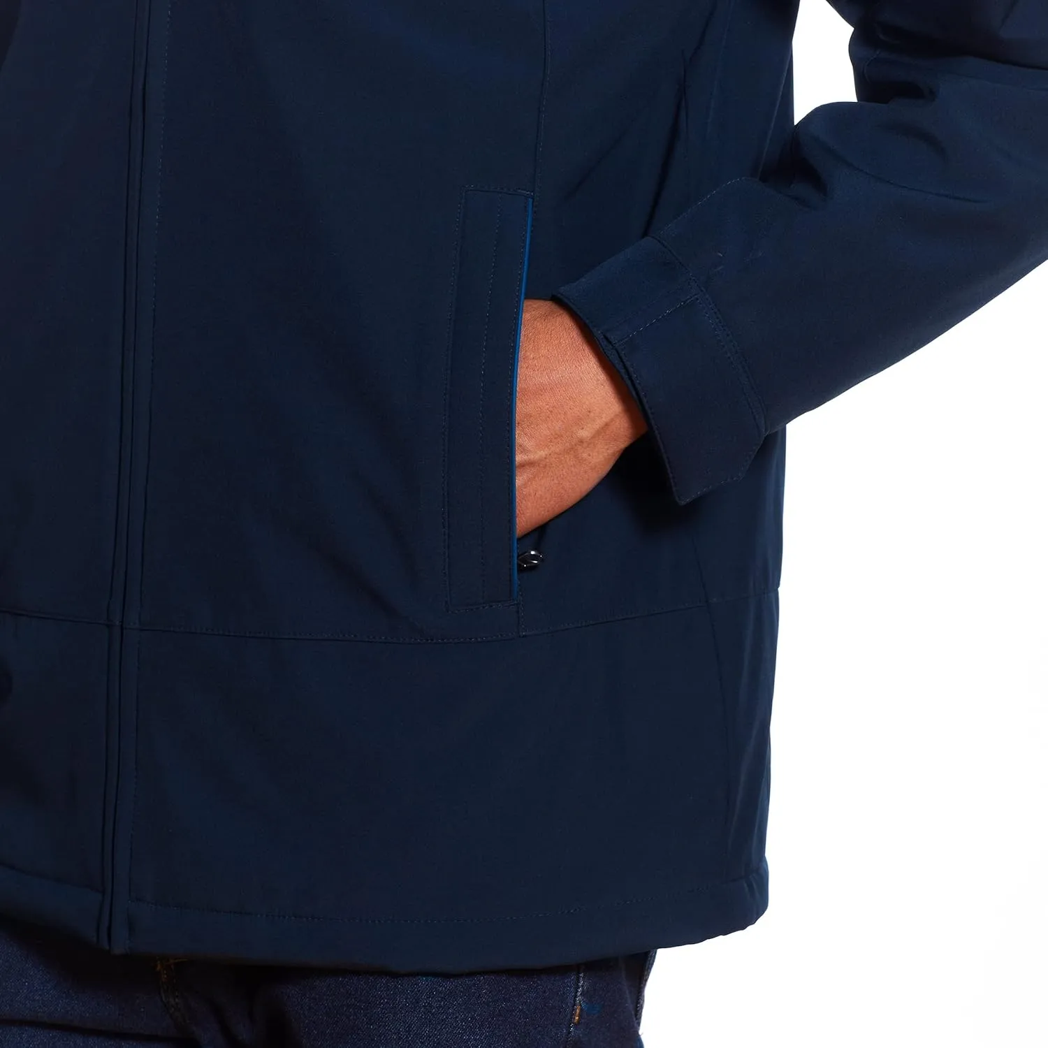 Weatherproof Ultra Tech Mens Jacket Winter Coat for Men Winter Coat Rain Jacket for Men with Fleece Bib and Removable Hood