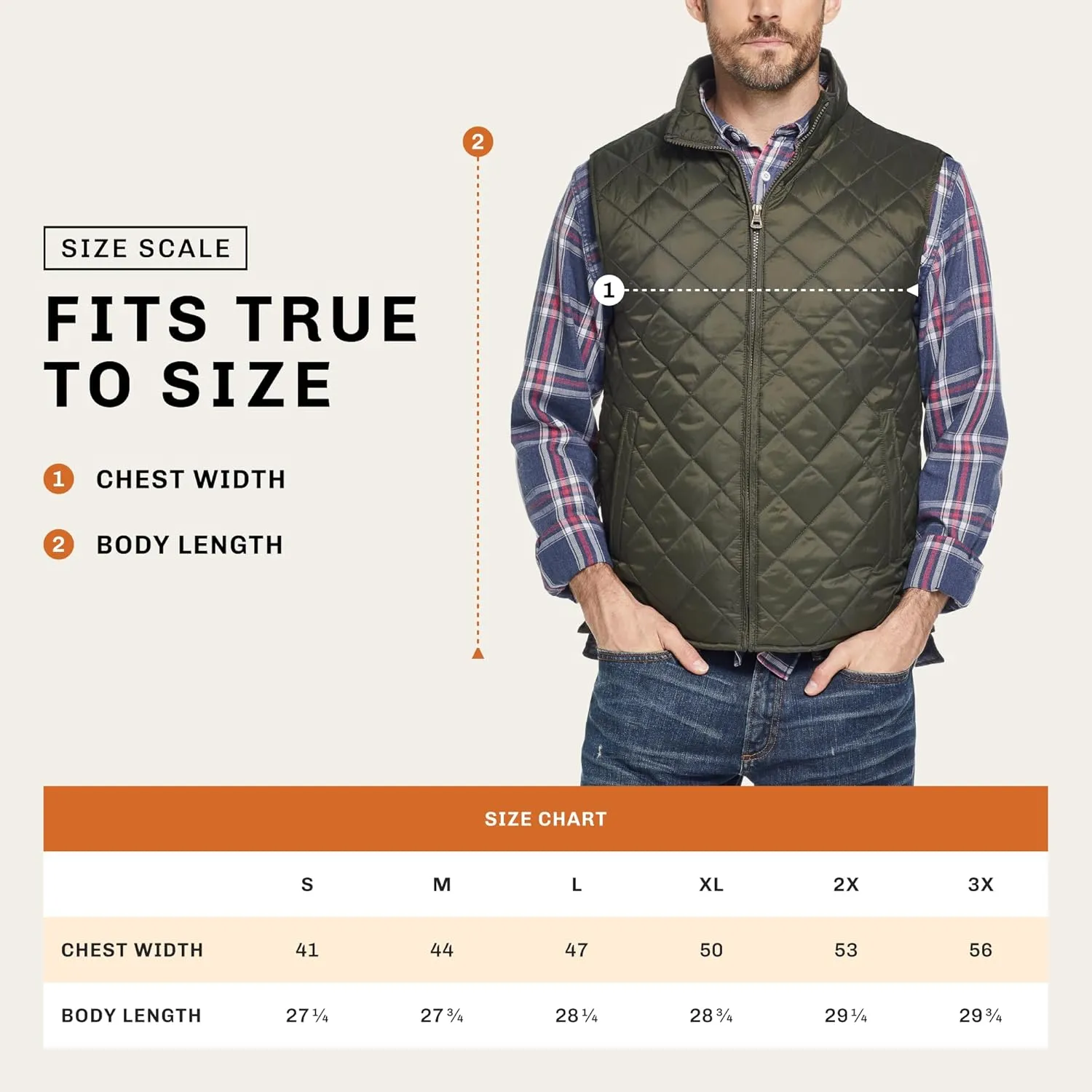 Weatherproof Vintage Mens Quilted Puffer Vest - Lightweight Padded Insulated Vest for Men