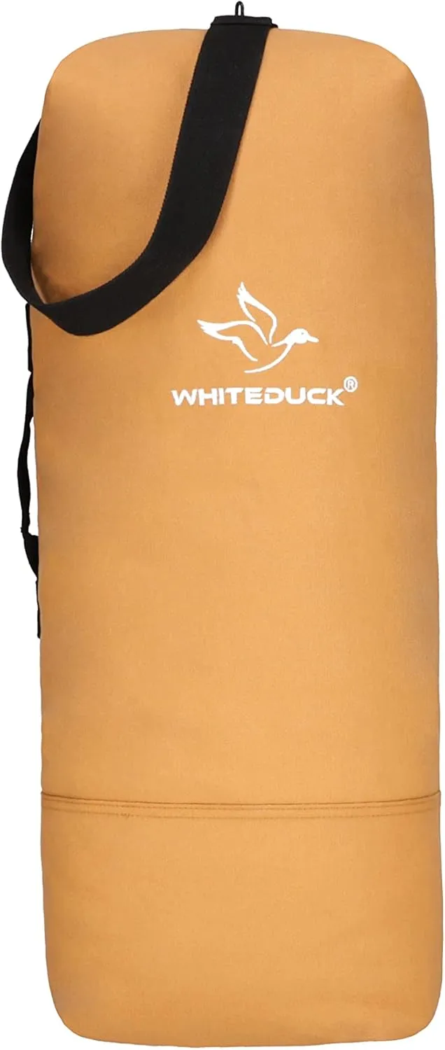 WHITEDUCK G.I Top Load Military Rucksack Style Double Strap Duffel Bag Heavy Duty and Water Resistant- Gym, Sports, Travel, Hiking, Backpacking (21" x 37", Tan)