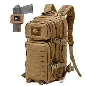 WOLF TACTICAL Molle Backpack Small Tactical Backpack Small Concealed Carry Backpack CCW Backpack Bug Out Bag 24L EDC Daypack