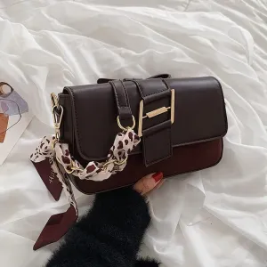 Women Handbags Shoulder Bags, Satchel Tote Bag, Female Vintage Square Armpit Crossbody Bag Scrub PU Leather Women Clutch Purse Luxury Shoulder Messenger Bags (Color : Coffee)
