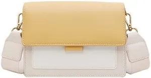 Women Handbags Shoulder Bags, Satchel Tote Bag, Leather Crossbody Bags For Women Travel Handbag Fashion Simple Shoulder Messenger Bag Ladies Cross Body Bag (Color : Yellow)