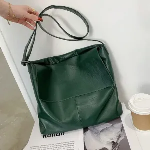 Women Handbags Shoulder Bags, Satchel Tote Bag, Vintage Soft Leather Hobo Bags For Women Large Capacity Crossbody Bag Winter Female Shoulder Messenger Handbags Tote