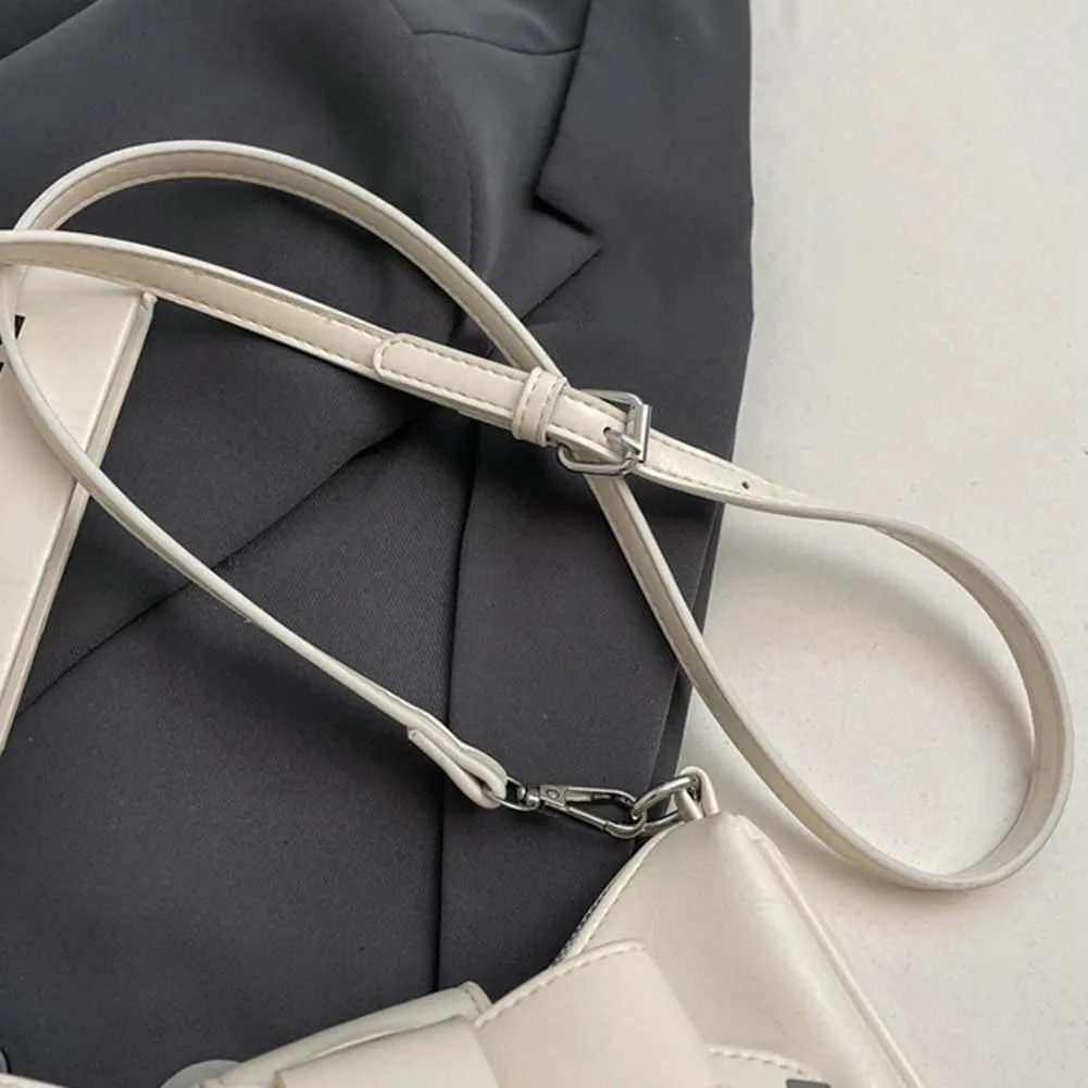 Womens Bowknot Shoulder Bag Trendy Leather Hobo Bags Tote Bag Cute Crossbody Bags Handbag Purse