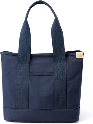 Women's Casual Black Canvas Bag Top Handle Large Capacity for Work, Travel Purposes, Convenient Shopping Bag