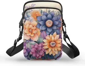 Women's Crossbody Bags Travel Shoulder Sling Bags Cell Phone Case Purse with Front Pocket