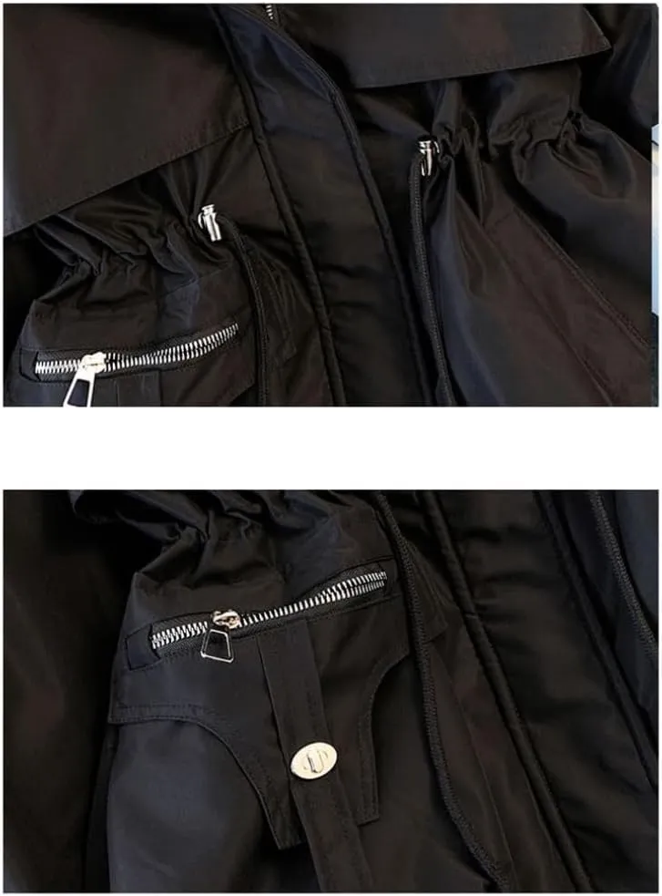 Women's Cute Solid Mid-Length Parka Winter Weatherproof Outerwear Jacket Soft Thicken Warm Snow Coat