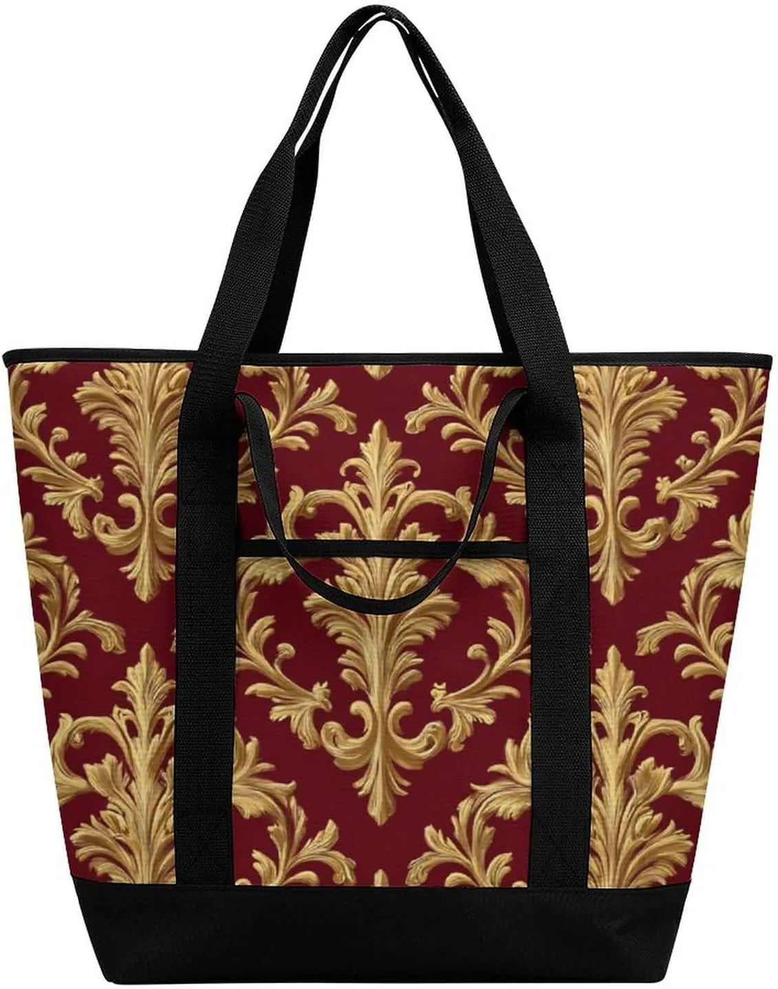 Women's Spacious Thermal Shoulder Bag Stylish Insulated Shopping Tote