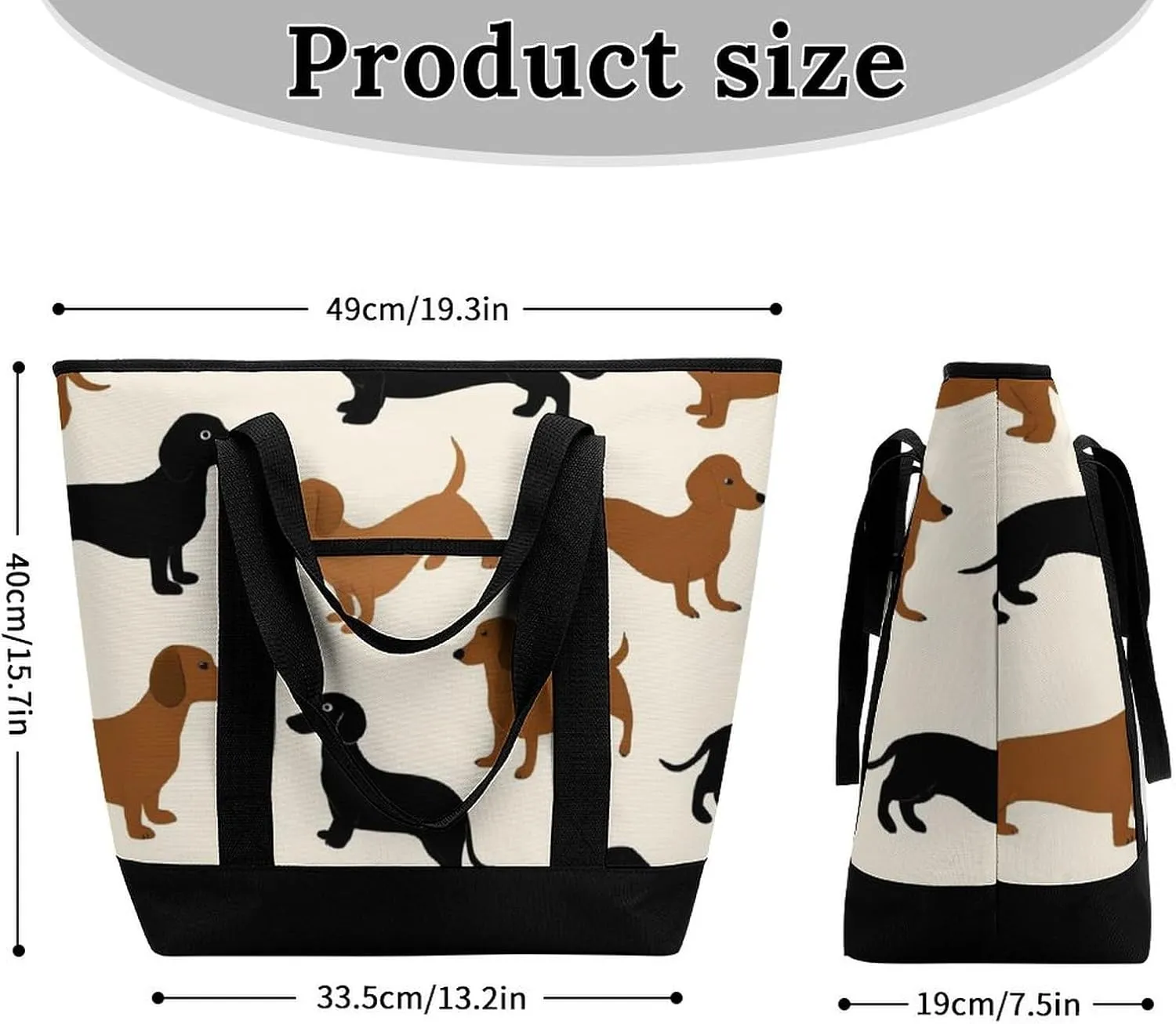 Women's Spacious Thermal Shoulder Bag Stylish Insulated Shopping Tote