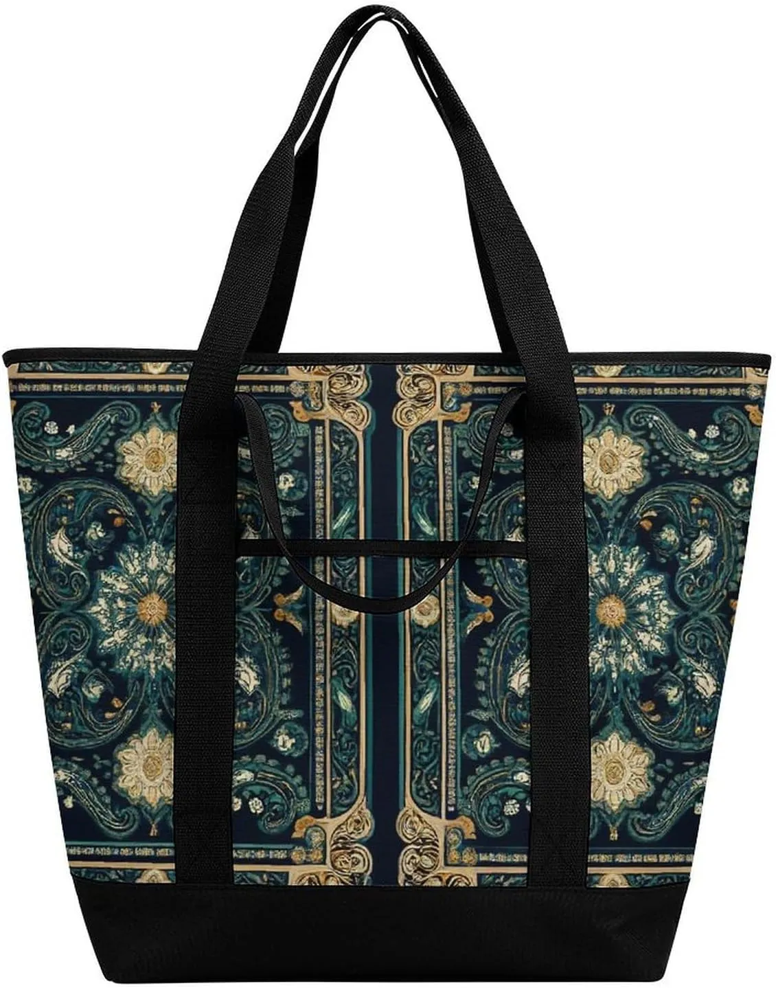 Women's Spacious Thermal Shoulder Bag Stylish Insulated Shopping Tote