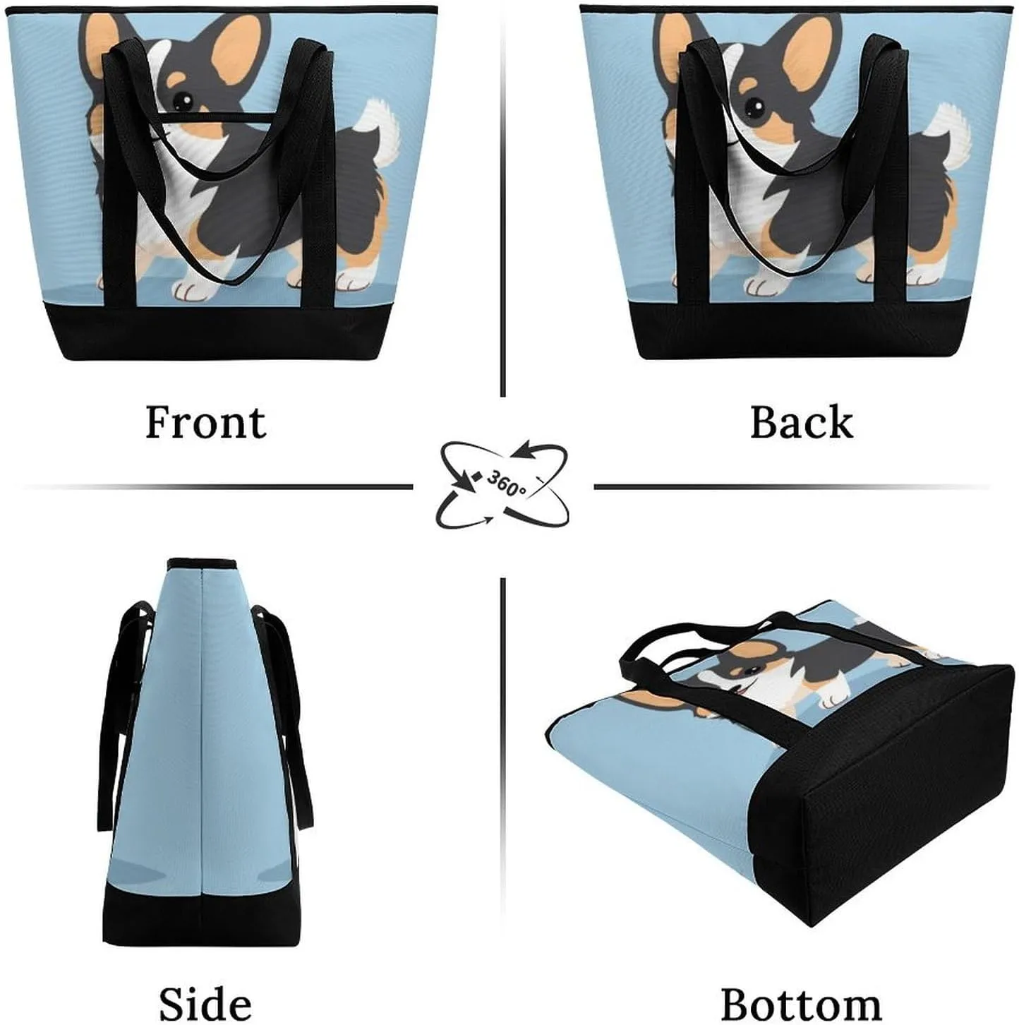 Women's Spacious Thermal Shoulder Bag Stylish Insulated Shopping Tote