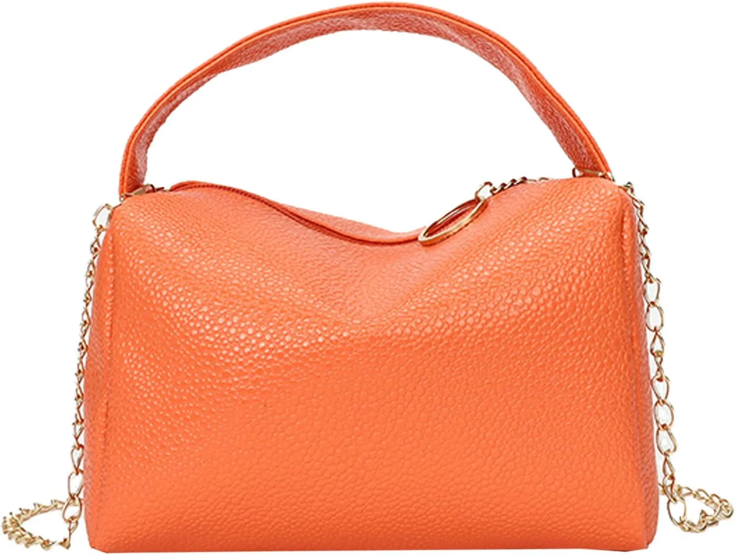 Women's Trendy Purses Vegan Leather Hobo Handbags Trendy Designer Shoulder Bags for Women Womens Shoulder Purse(Orange)
