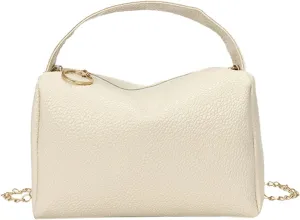 Women's Trendy Purses Vegan Leather Hobo Handbags Trendy Designer Shoulder Bags for Women Womens Shoulder Purse(White)