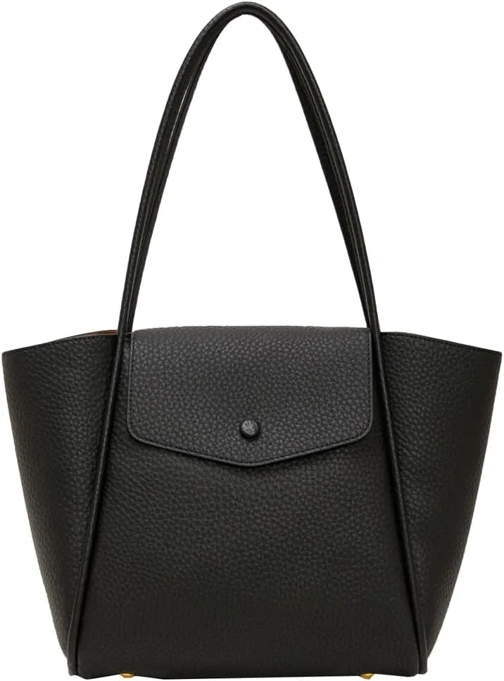 Womens Vegan Leather Tote Bag Stylish Work Shoulder Purse Spacious Shopping Handbag Top Handle Satchels 2pcs