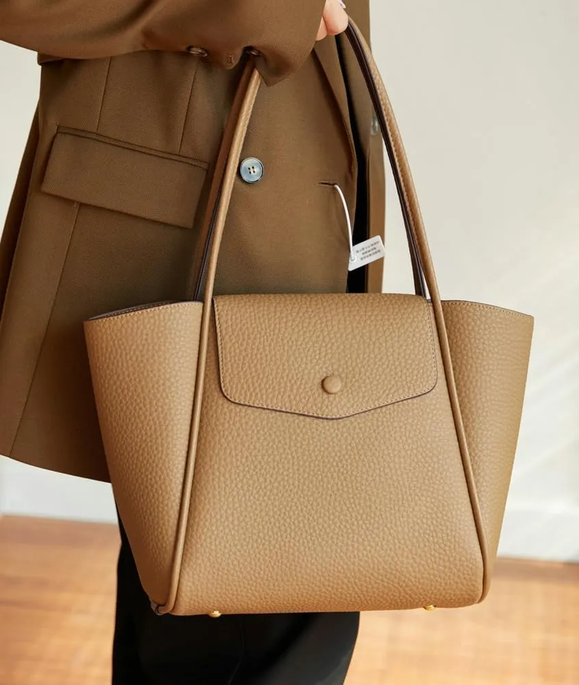 Womens Vegan Leather Tote Bag Stylish Work Shoulder Purse Spacious Shopping Handbag Top Handle Satchels 2pcs