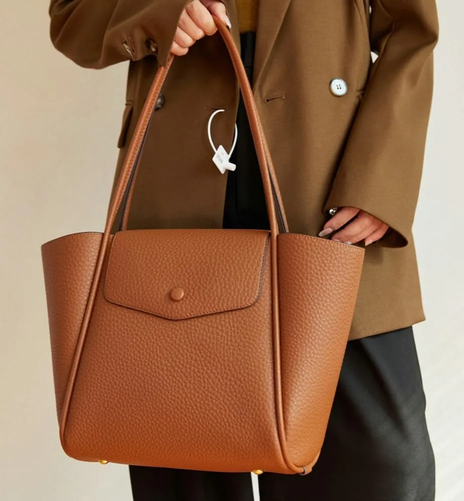 Womens Vegan Leather Tote Bag Stylish Work Shoulder Purse Spacious Shopping Handbag Top Handle Satchels 2pcs