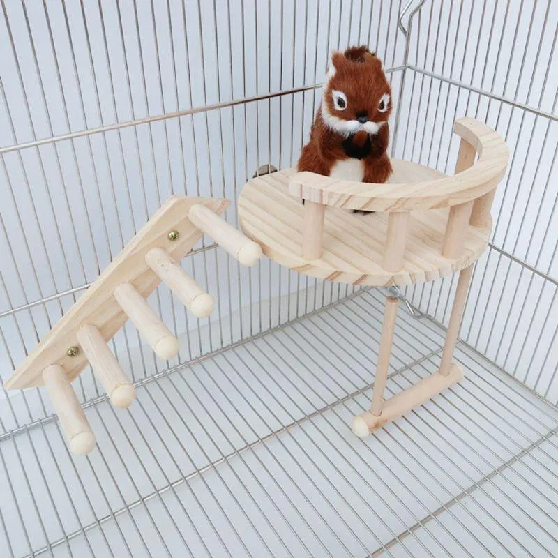 Wooden Climbing Toy for Small Pets