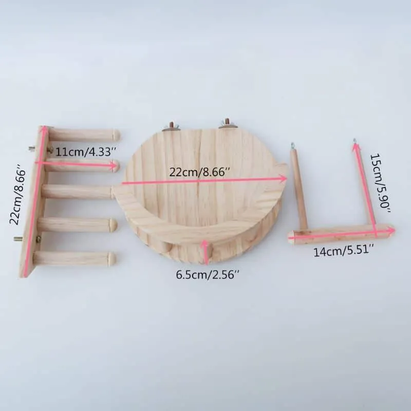 Wooden Climbing Toy for Small Pets