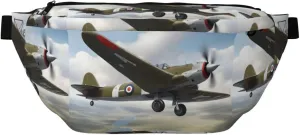 World War 2 Aircraft Airplane Stylish Crossbody Waist Pack - Versatile And Compact Travel Pouch For Hands-Free Storage