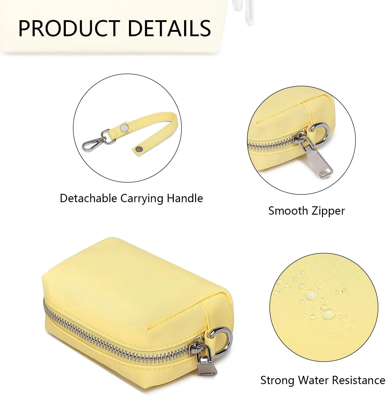 Wristband Bag for Women's Makeup nylon Small Wristlet Pouch Lightweight Stylish Convenient Storage Solution