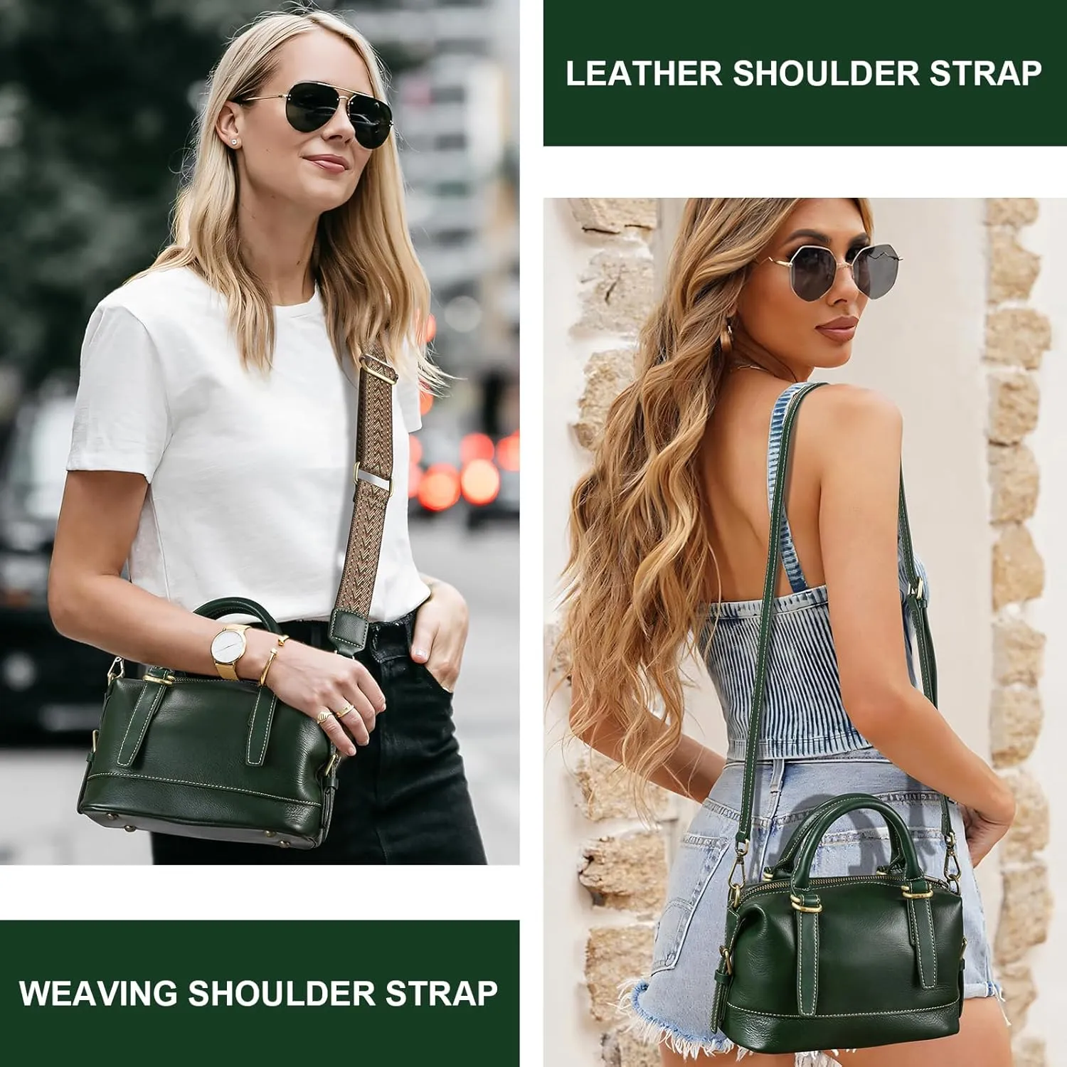 Yonami Women's Genuine Leather Crossbody Bag - Compact & Lightweight Designer Handbags